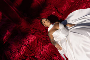 A Velvet Affair: Modern Romance Meets Classic Glamour at This Red-Draped Wedding Editorial